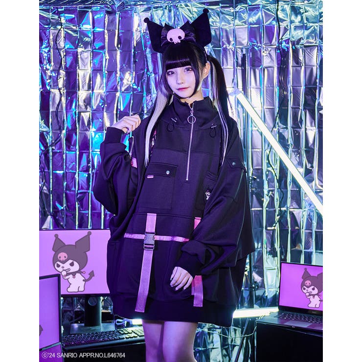 楽天市場】クロミ ZIPパーカー 長袖 ジップアップ 原宿 原宿系