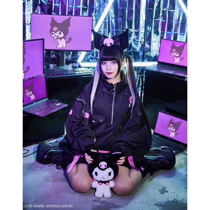 ilililiililil×クロミコラボレーション推し活パーカー 全1色 ilililiililil×クロミコラボレーション推し活パーカー 全1色