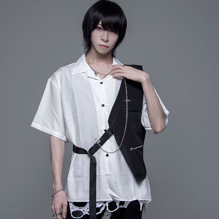 AMBIDEX Store △○花カットジャカードシャツブラウス(F キナリ