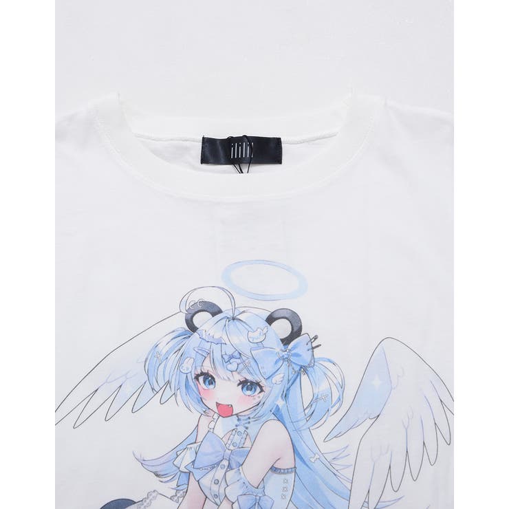 ililil【イルイルイル】熊猫てんしちゃんTシャツ 全1色 Tシャツ[品番