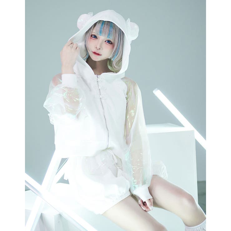 ililil透けてクマっちゃいな!! 全1色 パーカーフーディー[品番：PBIW0002715]｜ililil（イルイルイル ）のレディースファッション通販｜SHOPLIST（ショップリスト）