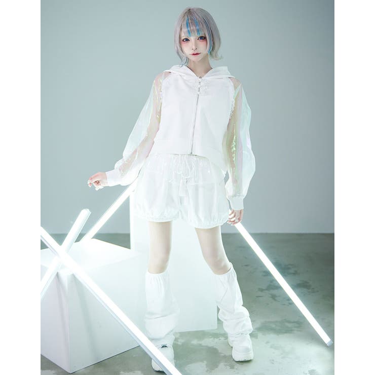 ililil【イルイルイル】ログイン完了！！ぱ～か～ ホワイト ilililログイン完了！！ぱ～か～ 全2色 天使界隈[品番