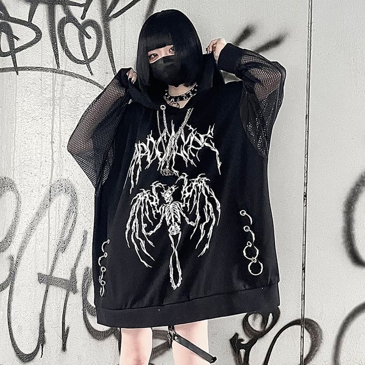 ililil飛びます！フライスカル！ 全1色 パーカー[品番：PBIW0002796]｜ililil （イルイルイル）のレディースファッション通販｜SHOPLIST（ショップリスト）
