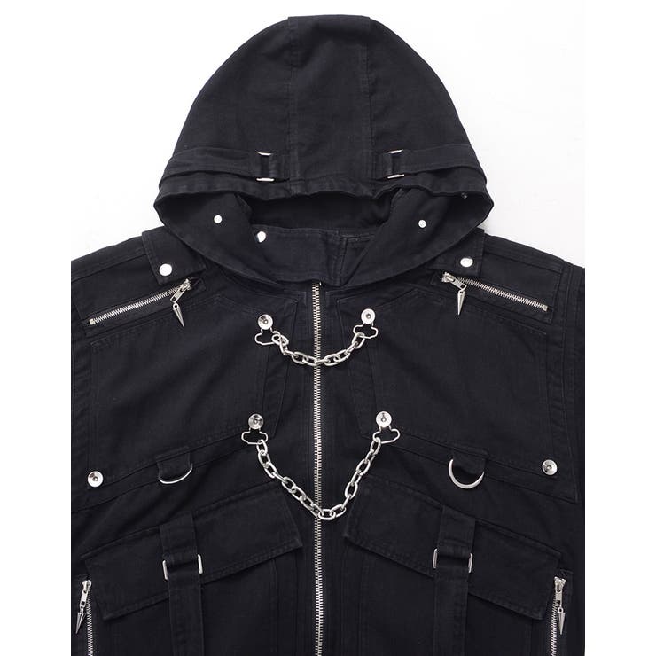 ililil自称ラスボスくんとLv 999のジップパーカー 全1色[品番