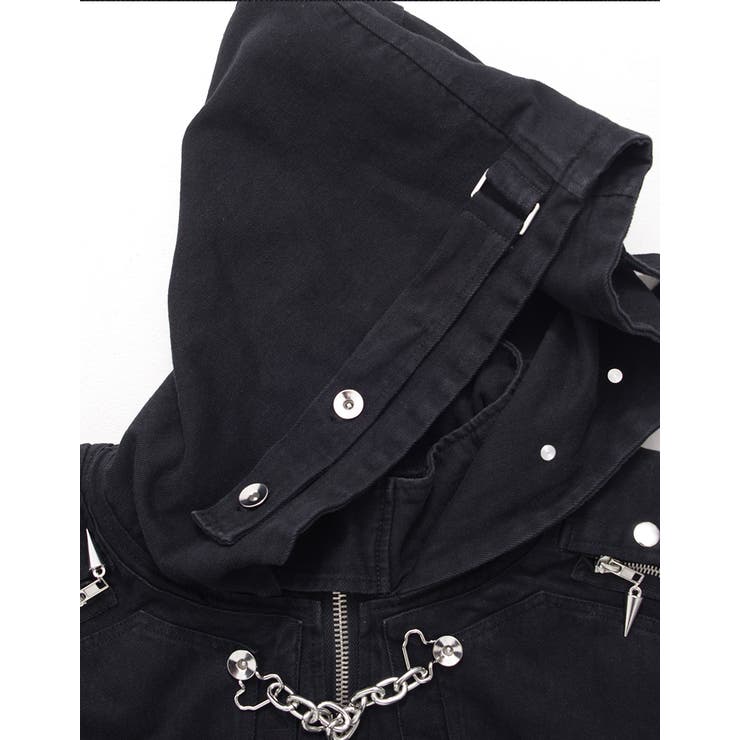 ililil自称ラスボスくんとLv 999のジップパーカー 全1色[品番