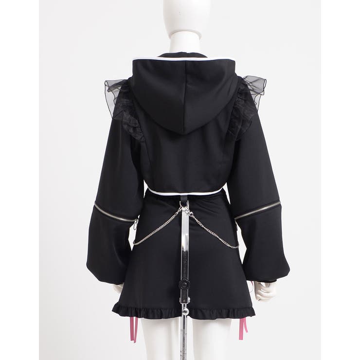 ililil×はむねずこコラボ NEZU狂パーカー ililil【イルイルイル】はむねずこ コラボ NEZU狂パーカー