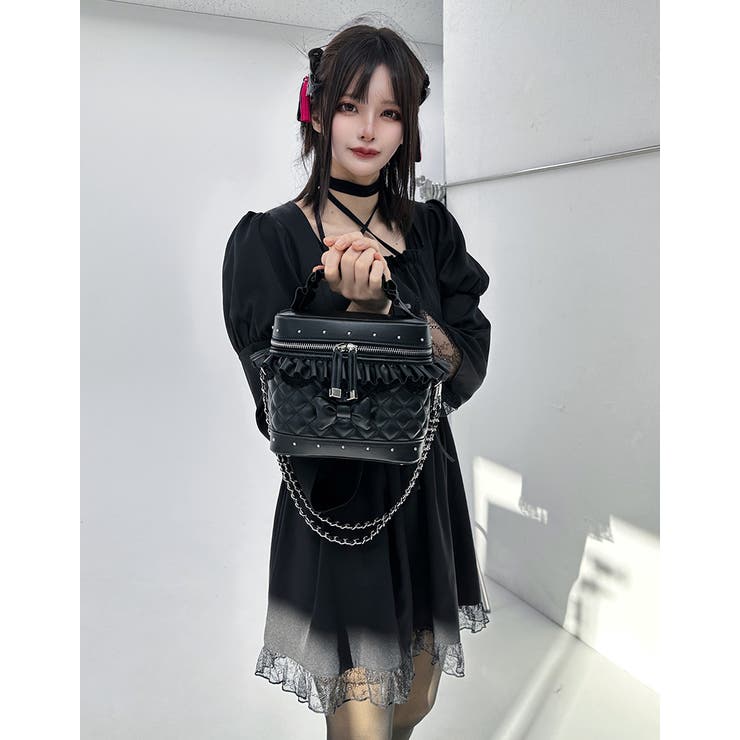 chiiiibag vanity バニティバッグ ブラック - メルカリ