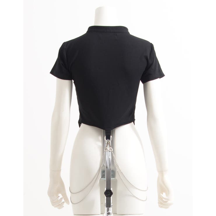 ililil首輪と鎖のチェーン付きトップス 全1色 カットソー | ililil | 詳細画像7 