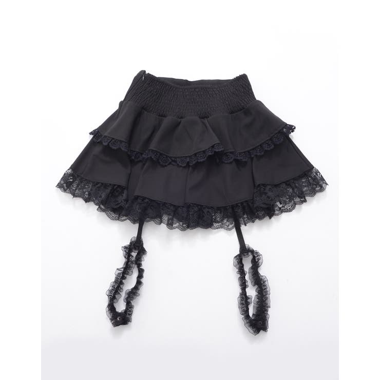ililil【イルイルイル】おめかし地雷ちゃんフリルガーター付きフレア