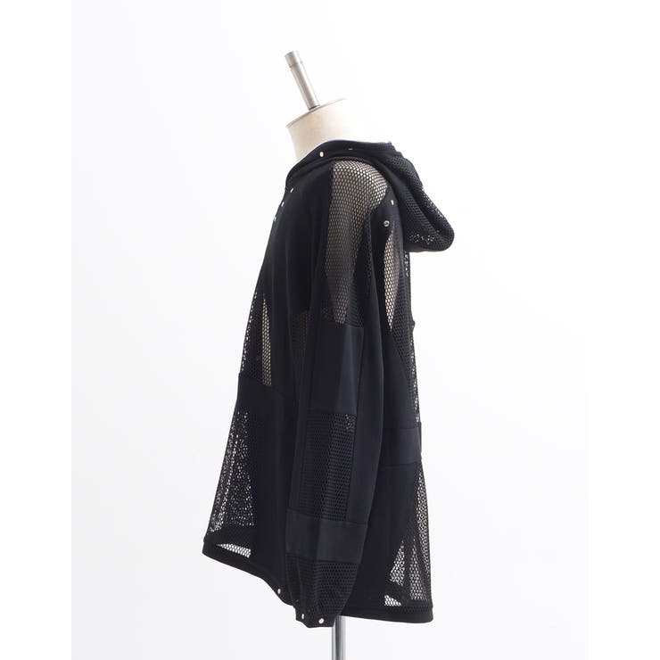 ilililChainmailリブ切り替えメッシュパーカー 全1色 パーカー | ililil | 詳細画像16 