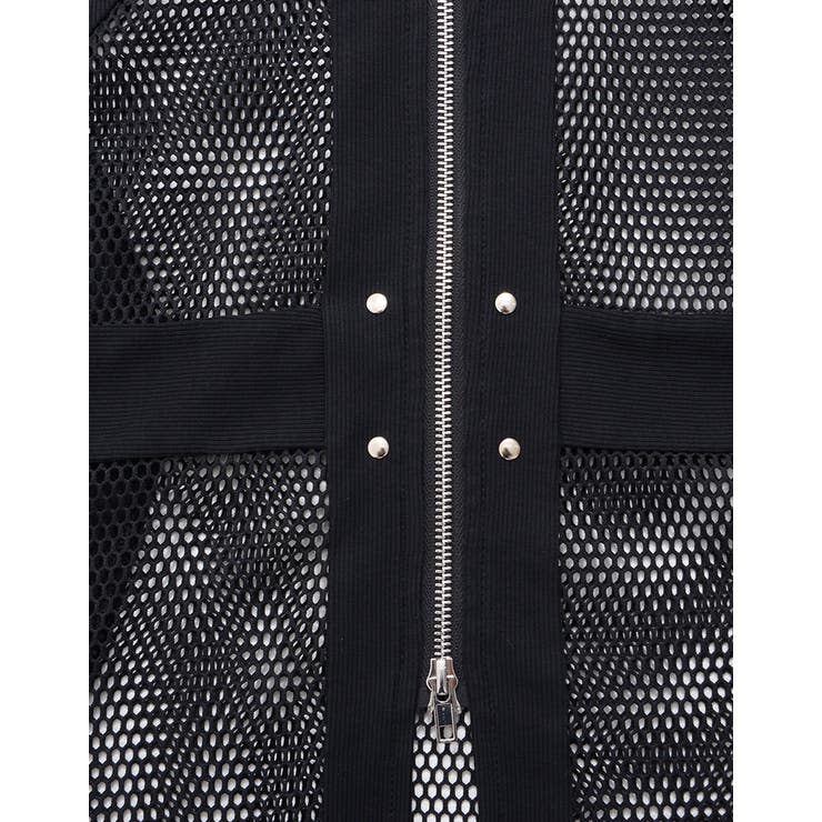 ilililChainmailリブ切り替えメッシュパーカー 全1色 パーカー | ililil | 詳細画像20 