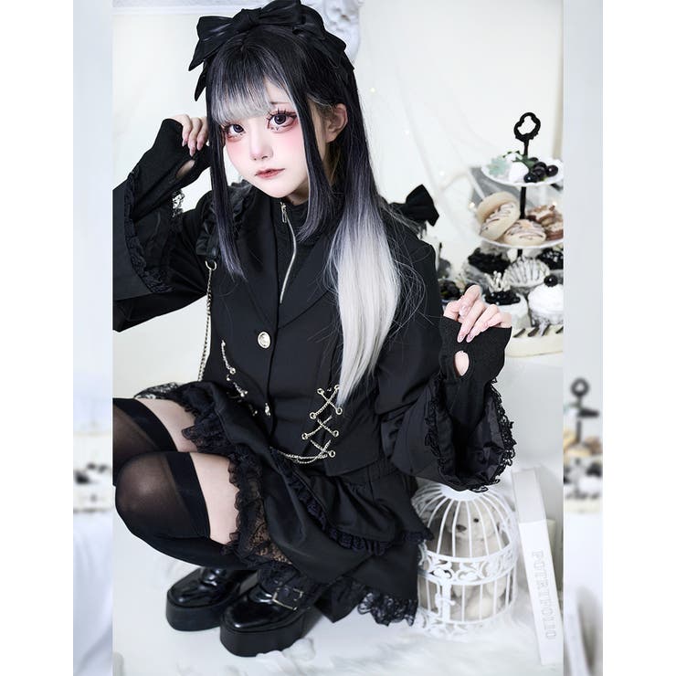 ilililおめかし地雷ちゃんチェーンあみあみジャケット 全1色