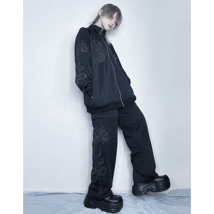 ililil刺繍トラックジャケット 全1色 トラックジャケット[品番