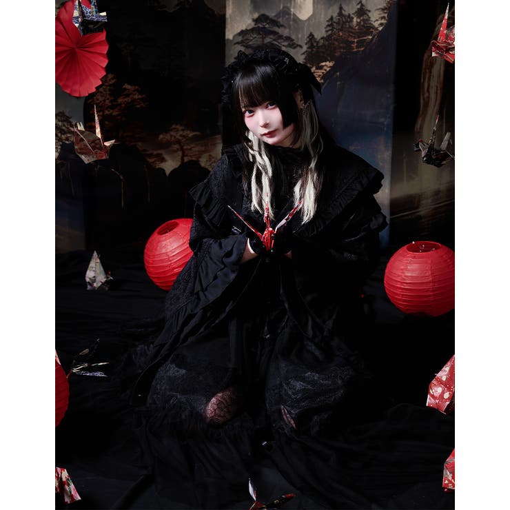 ilililたおやか地雷ちゃん着物風セーラーセットアップ 全1色