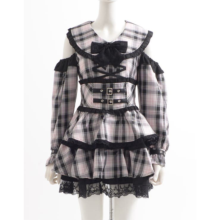 ililil　地雷ちゃん推しに会う日の最終兵器ワンピース　地雷系　量産型　長袖 ililil地雷ちゃん推しに会う日の最終兵器 全3色色 ワンピース[品番