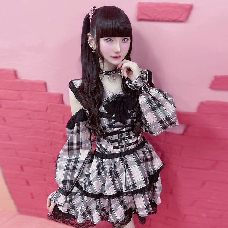 ililil地雷ちゃん推しに会う日の最終兵器 全3色色 ワンピース[品番