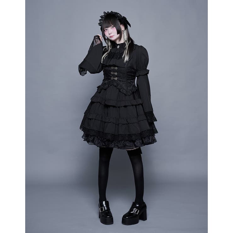 ilililクラロリ地雷ちゃんの微睡ドールワンピ 全2色 ワンピース