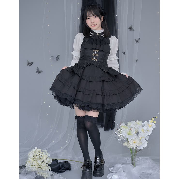 ilililクラロリ地雷ちゃんの微睡ドールワンピ 全2色 ワンピース