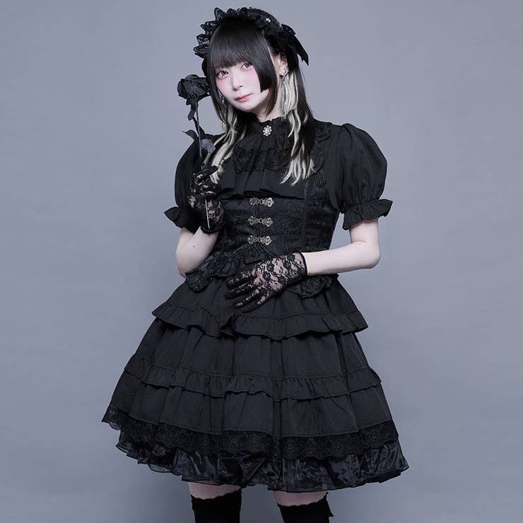 ilililクラロリ地雷ちゃんの微睡ドールワンピ 全2色 ワンピース