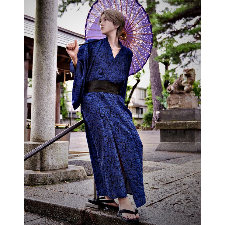 ililil【イルイルイル】花柄ジャガード浴衣四点セット(浴衣 帯 腰紐 | ililil | 詳細画像5 