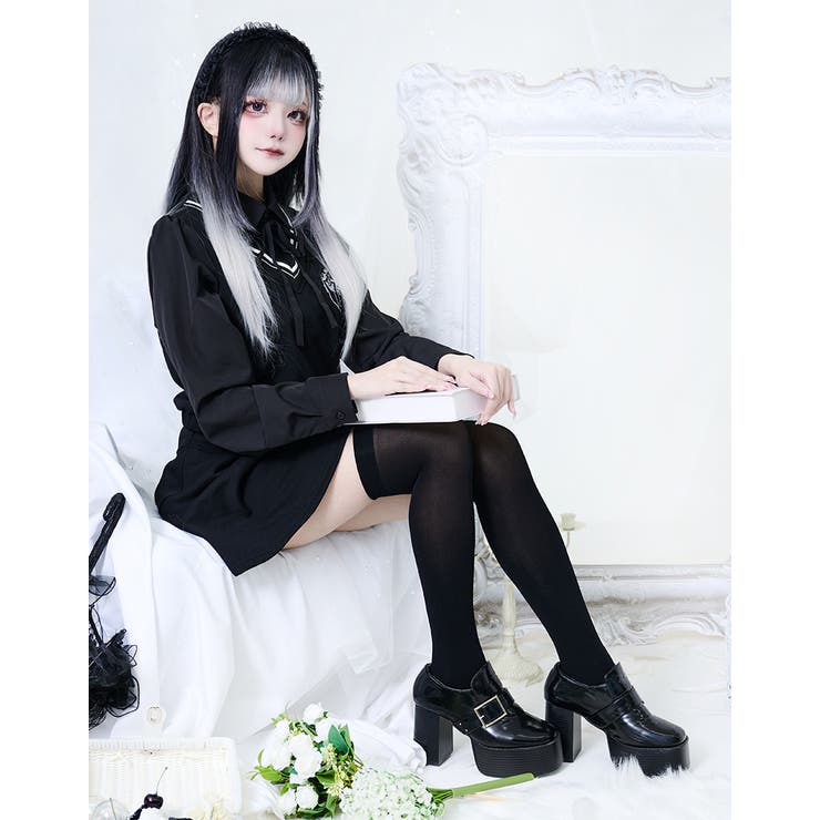 ililil【イルイルイル】地雷スクールセットアップワンピース 全1色