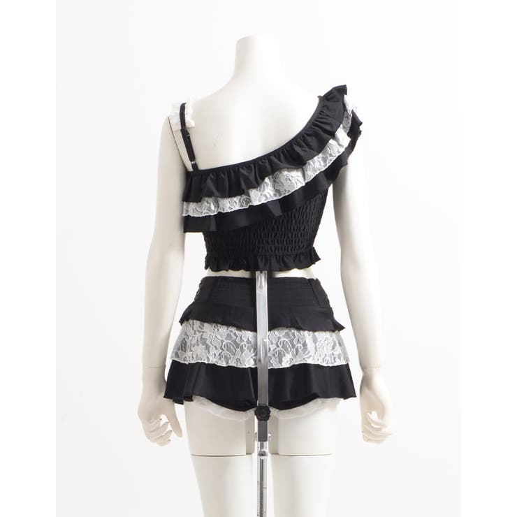 ililil【イルイルイル】地雷ちゃんのふわきゅんゴシック水着 全1色 水着 | ililil | 詳細画像12 