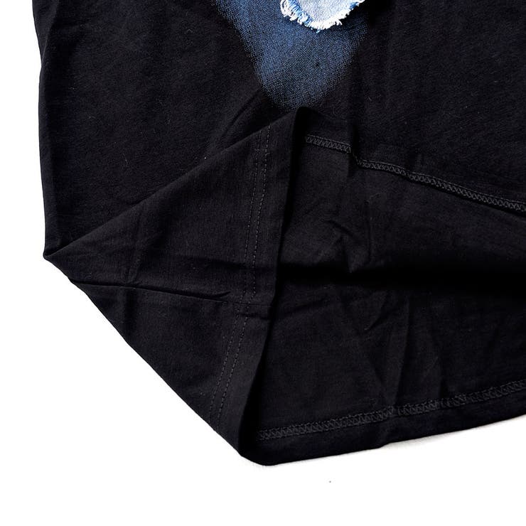 izBLACK【イズブラック】フリンジデニムパッチバタフライTシャツ 全2色 T… | ililil | 詳細画像17 