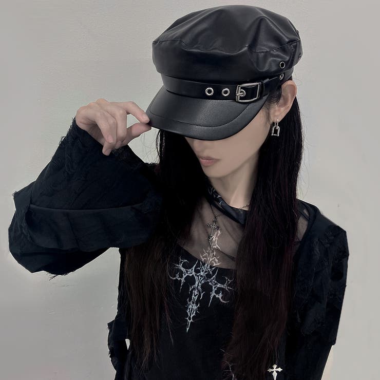 MAD MADPUレザーベルトデザインキャスケット 全1色[品番