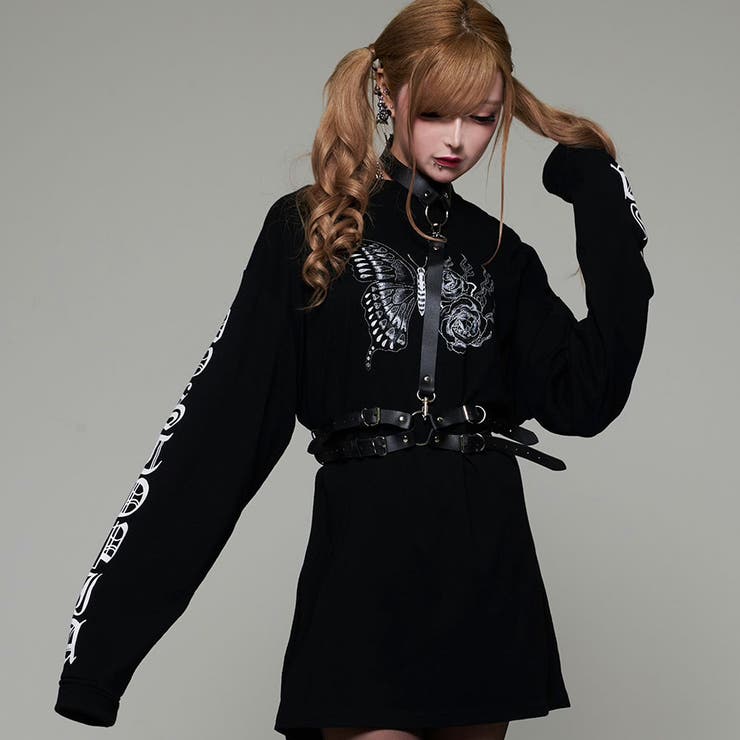 MAD MAD【マッドマッド】PUレザーチョーカーハーネスリングベルト 全1