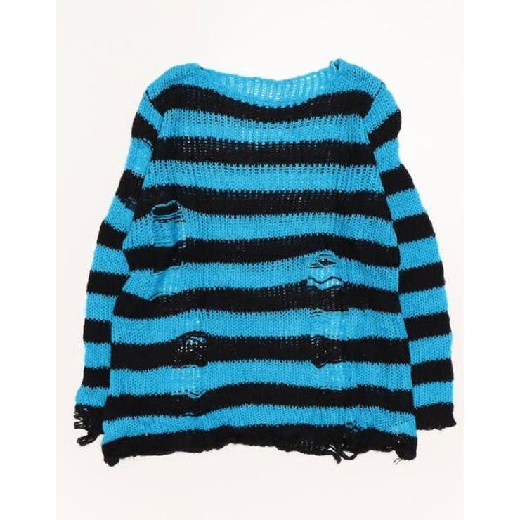 NOVESSEL【ノベセル】ダメージルーズボーダーニット 全6色 メンズ | ililil | 詳細画像16 