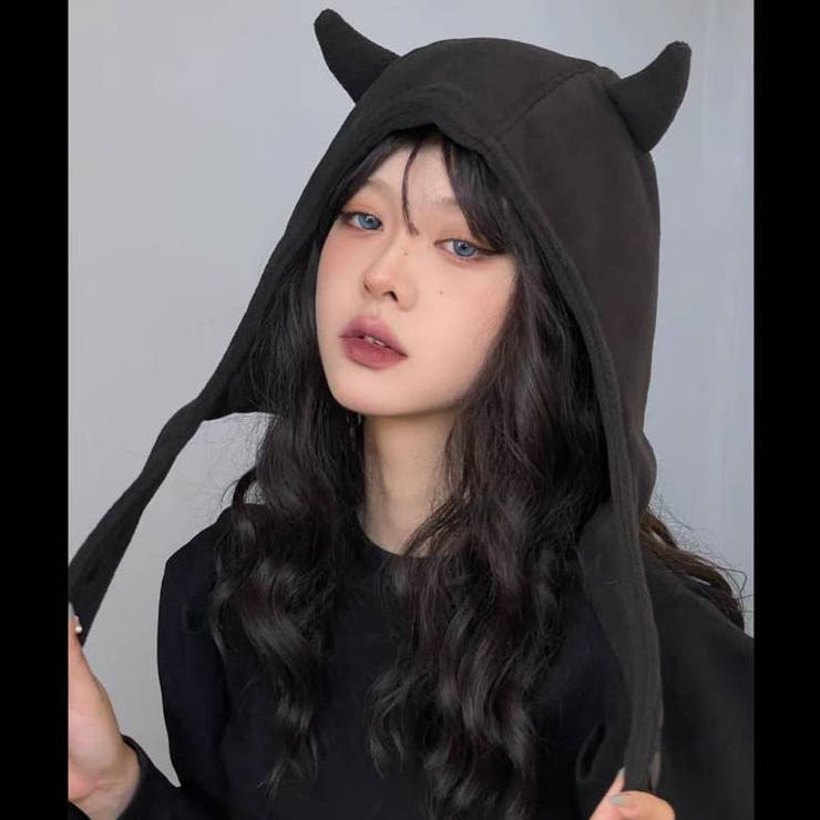 CV Select【シーブイセレクト】ツノ付きフード帽 全1色 | ililil | 詳細画像3 