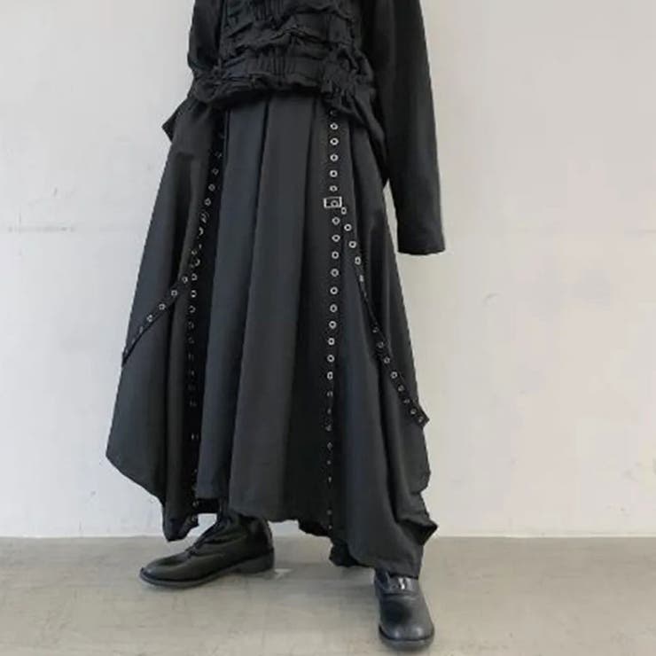 NOVESSEL【ノベセル】サスペンダー付きスカートワイドパンツ 全1色 ワイド… | ililil | 詳細画像2 