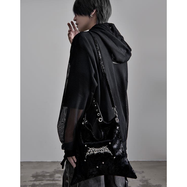 NOVESSEL2WAYメタルロゴクラックショルダーバッグ 全1色