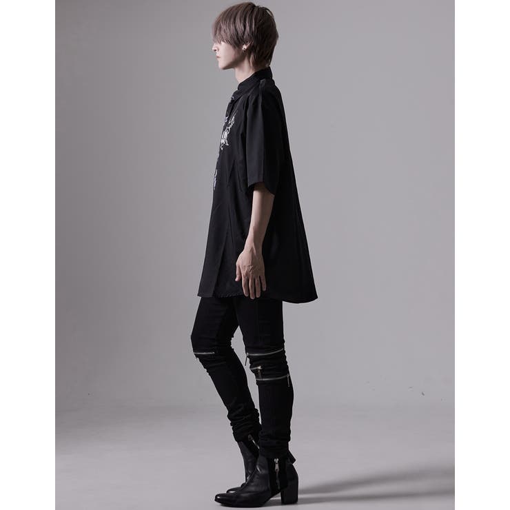 "NOVESSEL【ノベセル】花柄ジャカードネクタイ付き半袖シャツ/全1色" | ililil | 詳細画像7 