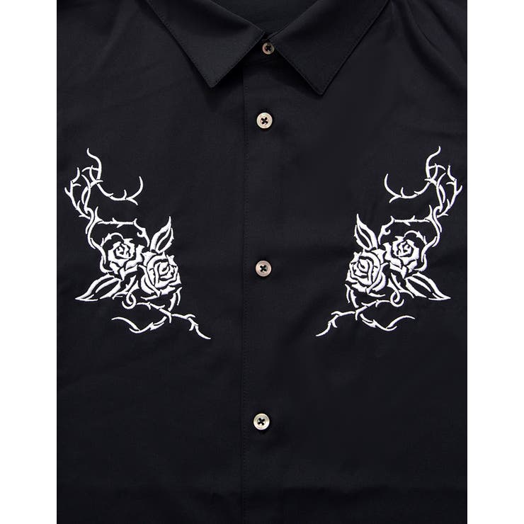 "NOVESSEL【ノベセル】花柄ジャカードネクタイ付き半袖シャツ/全1色" | ililil | 詳細画像14 