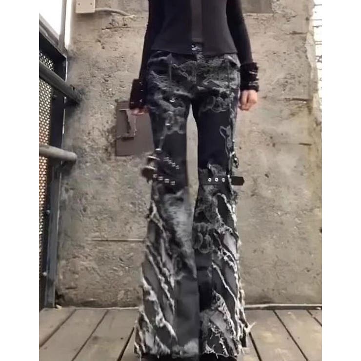00s archive CIVARIZE 迷彩 コーティング フレア パンツ 00s archive CIVARIZE 迷彩 コーティング フレア パンツ archive