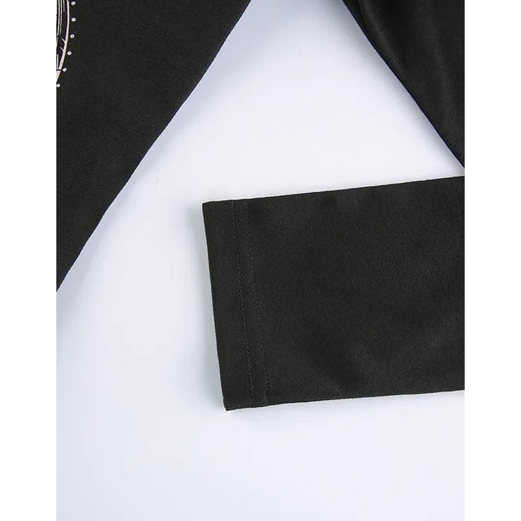 NOVESSELフード付きプリントジップアップ長袖カットソー 全1色 ロンT | ililil | 詳細画像11 