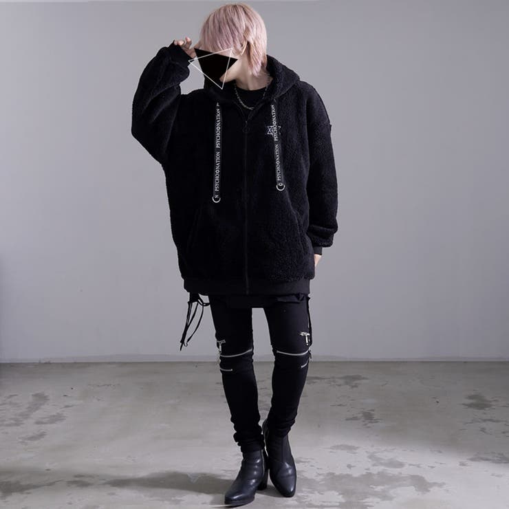 PSYCHO NATIONネコ耳ボアZIPパーカー 全3色[品番：PBIW0002464