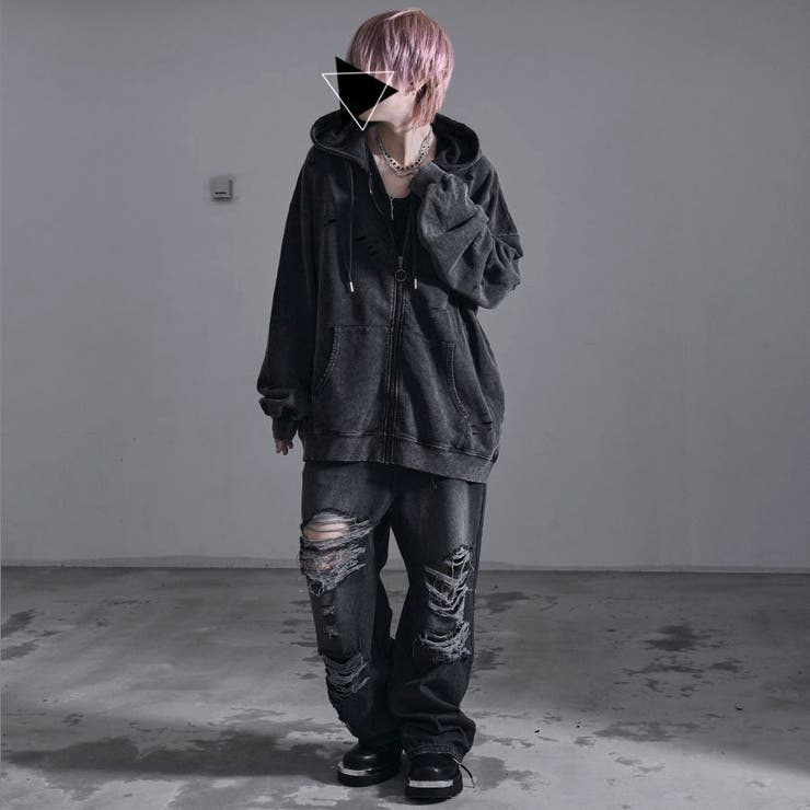 ＰＳＹＮＹＸＸ　ケミカルダメージプルオーバーパーカー PSYNYXX ケミカルダメージプルオーバーパーカー