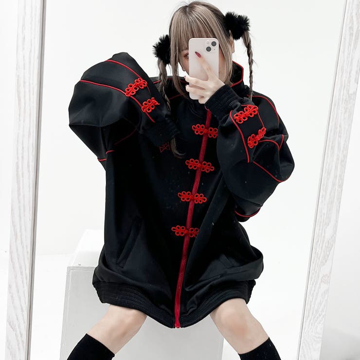 PSYCHO NATIONチャイナジャージブルゾン 全2色[品番