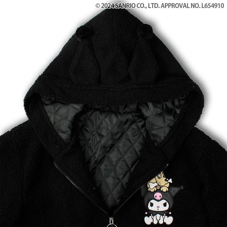 GALFY【ガルフィー】クロミ×ガルフィー モコモコ丸ボアずきん長袖