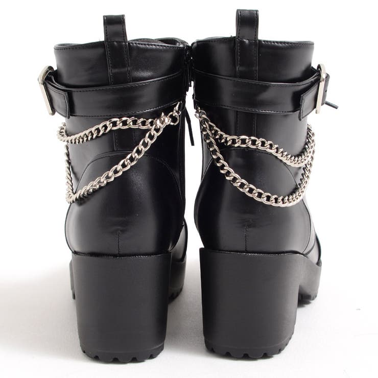 LOVE HUNTER【ラブハンター】チェーン付きハイヒールストレートチップブー… | ililil | 詳細画像7 