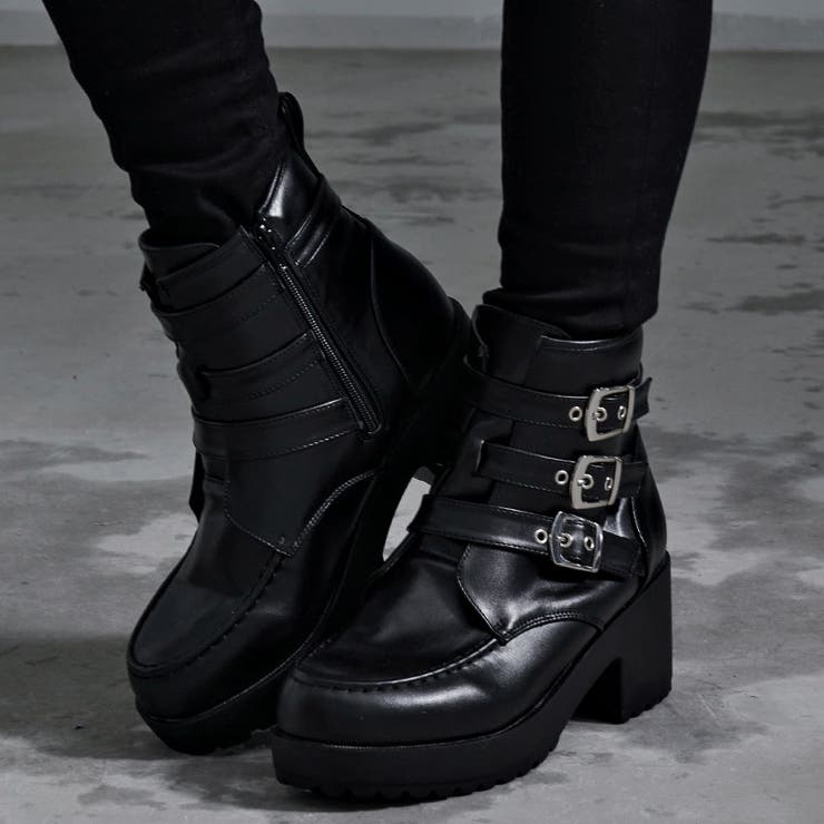 LOVE HUNTER【ラブハンター】ハイヒール3ベルトブーツ 全1色 | ililil | 詳細画像2 