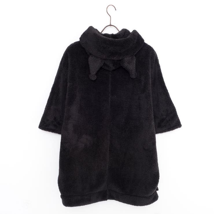 sanrioキャラクターフェイス刺繍ボアフリースポンチョパーカー 全4色 | ililil | 詳細画像19 