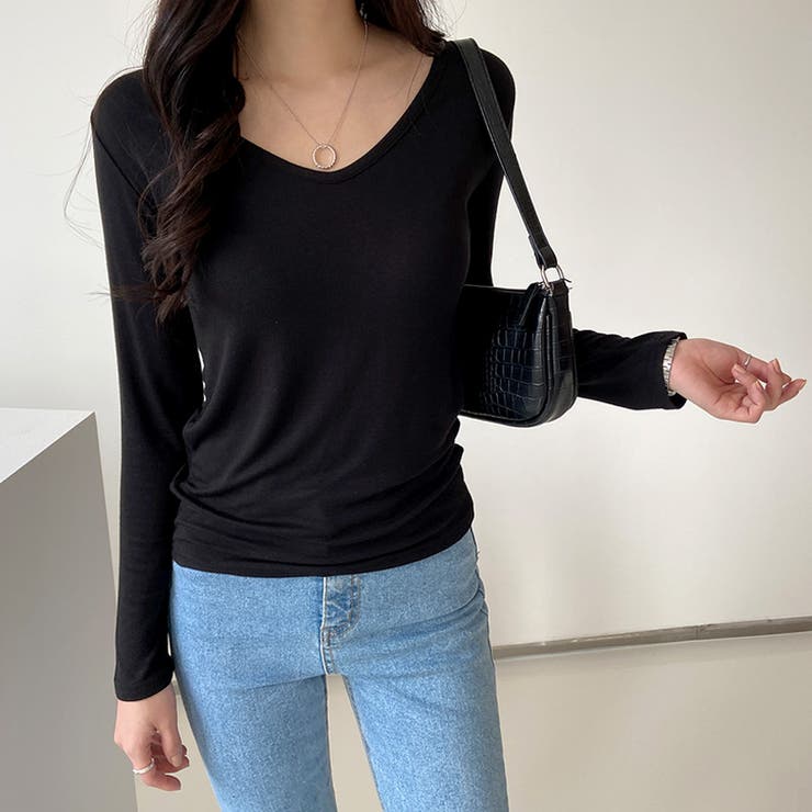 新作 VネックＴシャツ カットソー | DAILY NJ | 詳細画像2 