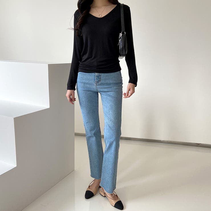 新作 VネックＴシャツ カットソー | DAILY NJ | 詳細画像6 