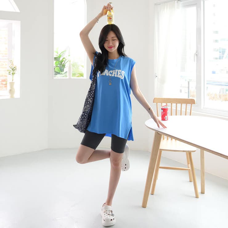 新作 レディース ノースリーブTシャツ[品番：DNJW0001235