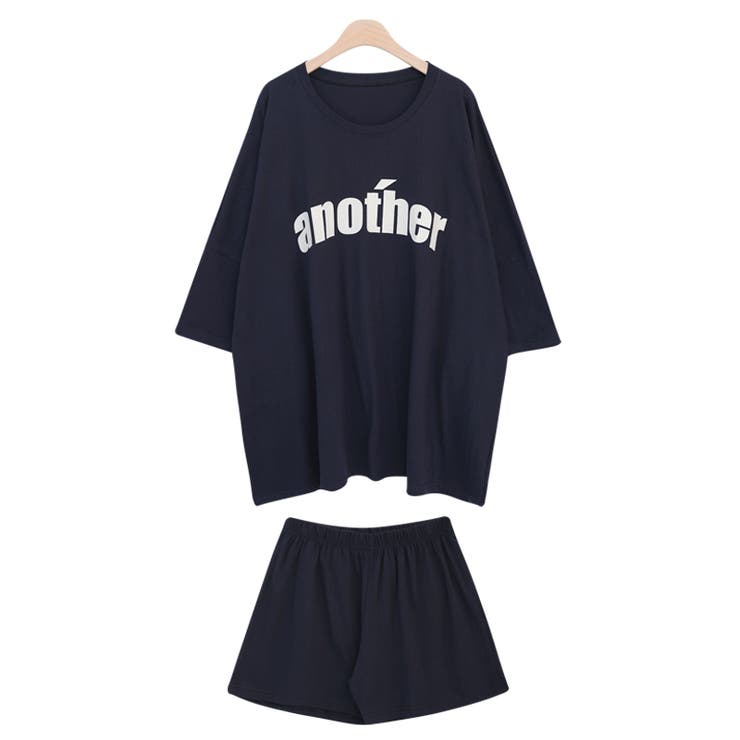 ネイビー | 新作 セットアップ Tシャツ | DAILY NJ