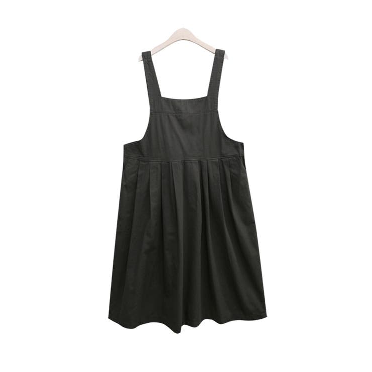 ロングワンピース サロペット オールインワン[品番：DNJW0000385