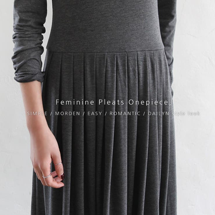 新作！レディース プリーツワンピース 長袖 | DAILY NJ | 詳細画像8 